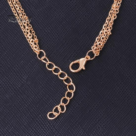 3-stufige Halskette mit Anhänger aus Kunstperlen und Pailletten, stapelbar, kurzer Typ, goldene Halskette, verstellbare Länge, mehrschichtige Halskette, Schmuck, Geschenk