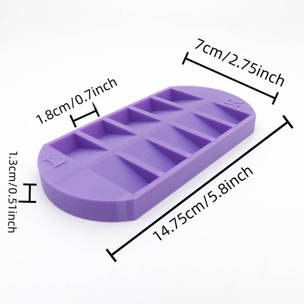Reusable False Nail Display Organizer 8 Grids Nail Storage Tray Home Salon Use
