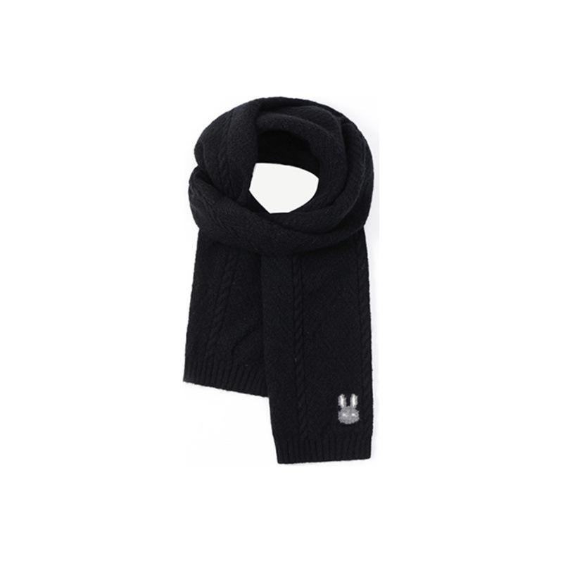 Red scarf cartoon rabbit season thickened warm scarf Christmas gift fashionable versatile student couple
