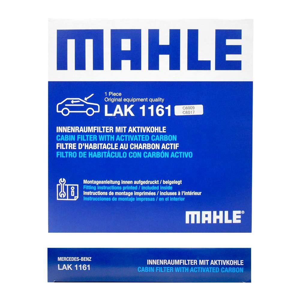 MAHLE Klimaanlagenfilter, Geruchs- und Pollenfilter, für Mercedes-Benz AMG GT EQC (X290 N293) GT 4-türiges Coupé 43 53 63S 400 (4AA-290659C 4AA-