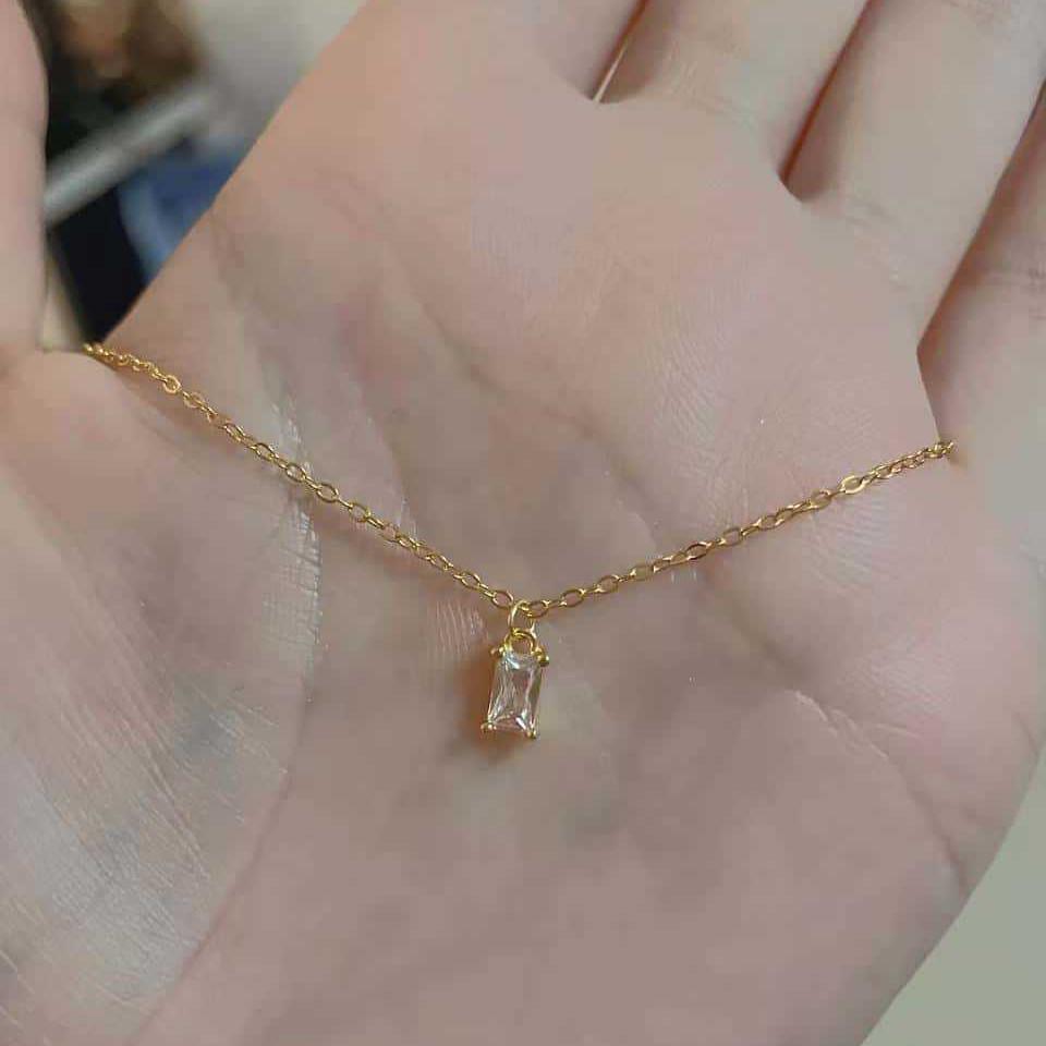 S925 Sterling Silver Zirconia Perfume Bottle Pendant Necklace for Women - Luxury Fashion Design with High-End Lock Feel Bone Chain