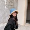 WTEMPO Retro Elegant Warm Thickened Soft Solid Color Windproof Cold-proof Hats Women's Autumn Winter Casual Versatile Plush Denim Hats
