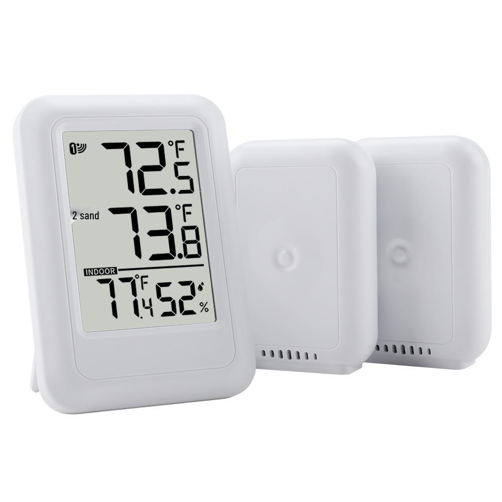 Multi-functional Wireless Indoor-Outdoor Thermometer & Hygrometer with Digital Display Standard Size