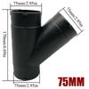 42/60/75/90mm Air Vent Y T Flat Piece Ducting Pipe Outlet Exhaust Joiner Splitter For Webasto Eberspaecher Diesel Parking Heater
