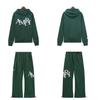 AMIR New Autumn/Winter Embroidered Letter Hooded Sweatshirt & Long Pants Set