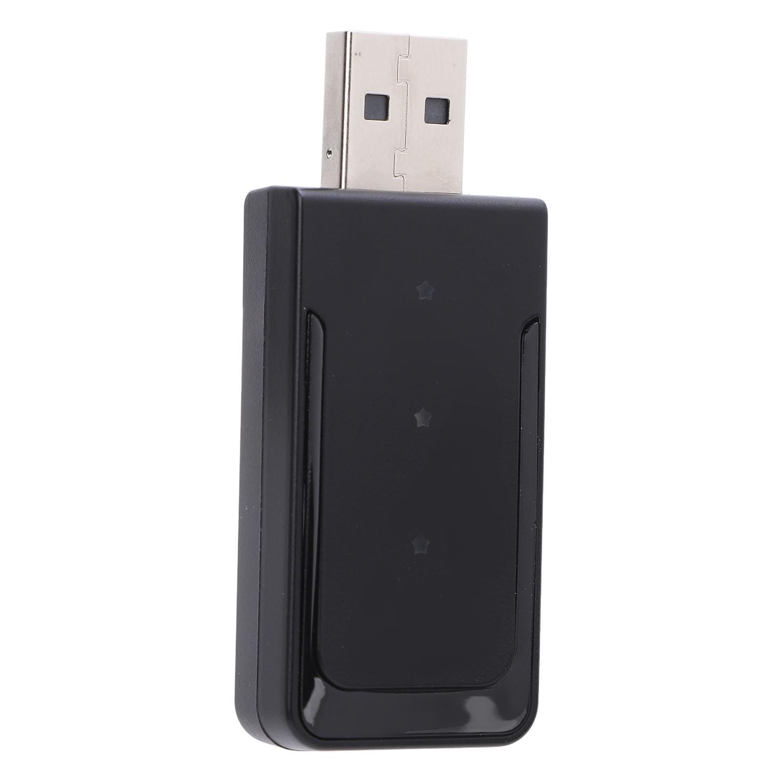 

Автомобильный беспроводной адаптер 2 в 1, компактный портативный, с 1 клавишей переключения, автоматический беспроводной адаптер, серебристый чёрный