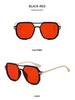 2026 New Double Bridge Square Sunglasses - Fashionable Retro Pilot Style for Holiday and Driving Sun Protection