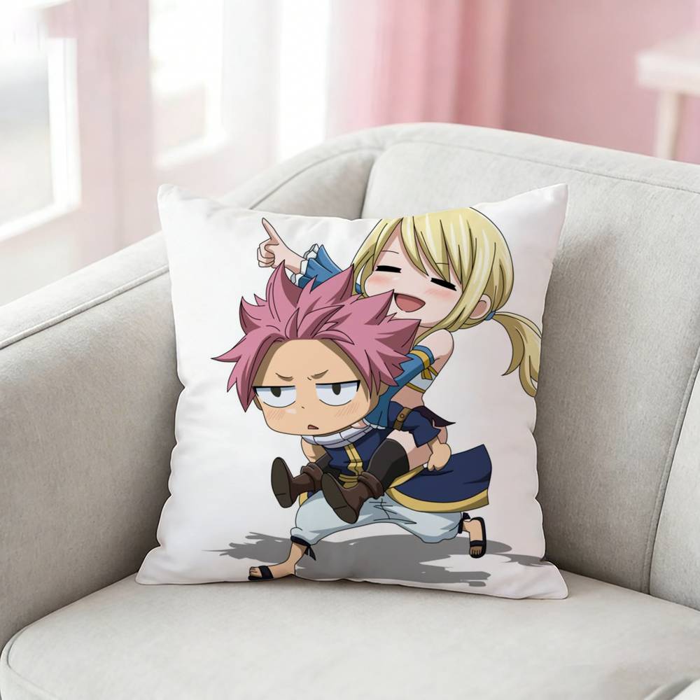 Fairy Tail Anime Pillow Case Cushion Cover Throw Pillow Case For Car Sofa