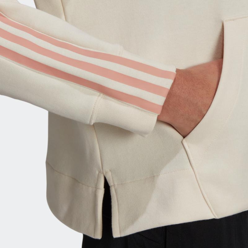 Adidas Essentials 3-Stripes Sweatshirt Hoodie Women Tops White H10238