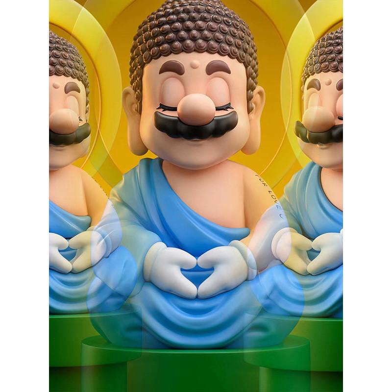 Bros Mario Super Buddha Water Pipe Figure Toy Cartoon Game Ornament Collection