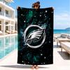 Asciugamano da Spiaggia Philadelphia Eagles, Asciugatura Rapida, Facile da Curare, Adatto Sia per il Fitness che per le Vacanze al Mare, Essenziale per lo Sport