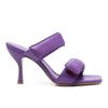 Fashion 2024 New Solid Color Square Head 8.5cm Fashion Slippers Women's Summer Outdoor Beach Black Purple Size 34-43 Sexy Sandals