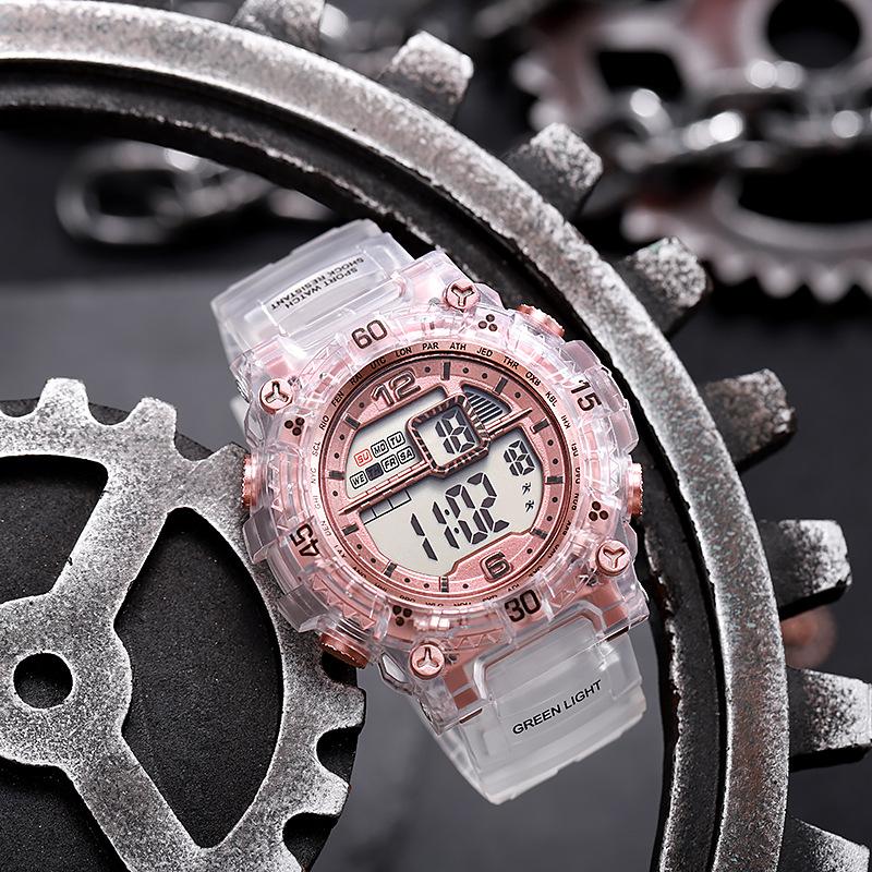 

Men s LED Digital Watches Luminous Fashion Sport Waterproof Watches For Man Date Army Military Clock Relogio Masculino ярко-розовый