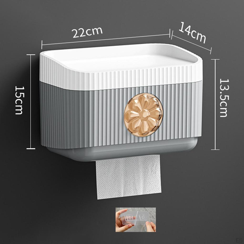 Bathroom Tissue Box Paper Toilet Holder Waterproof Multipurpose Storage
