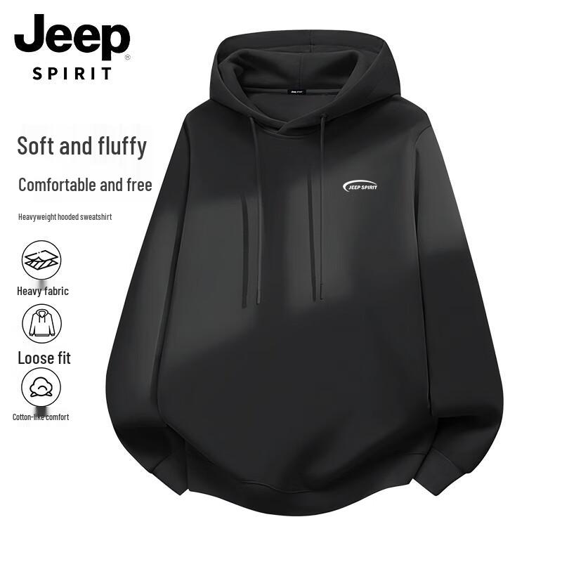 

JEEP SPIRIT Men s Printed Hooded Sweatshirt XL