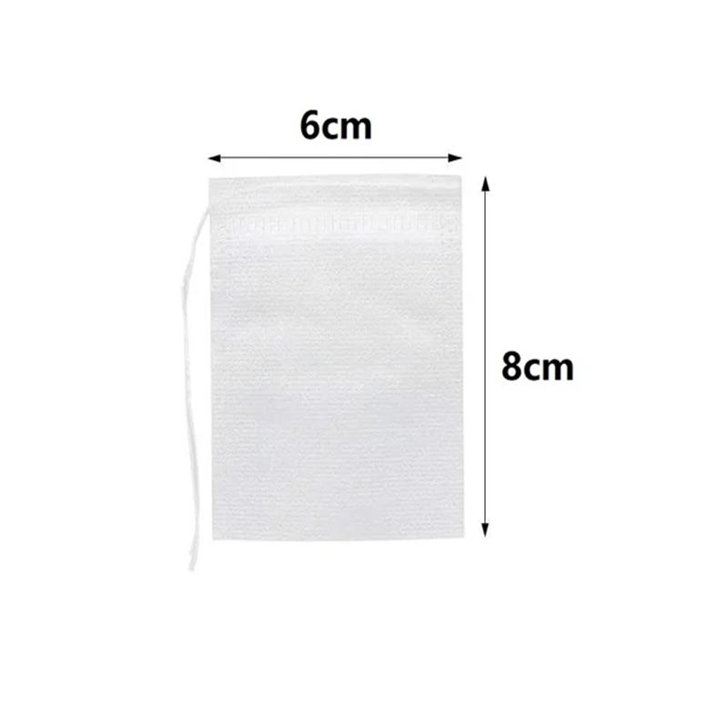 Disposable Teabags Non-woven Fabric Tea Filter Bags for Coffee Spice Tea Bag with Empty Tea Bags With Strings Nylon Filter Bag