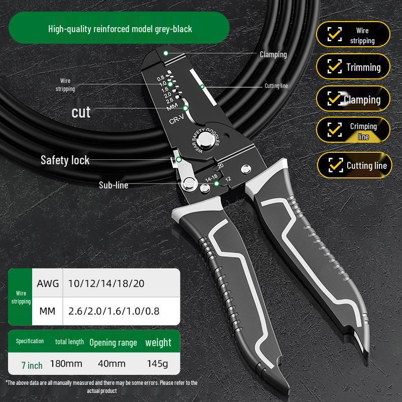 Multi-Functional Electrician Wire Stripper & Cutter Tool