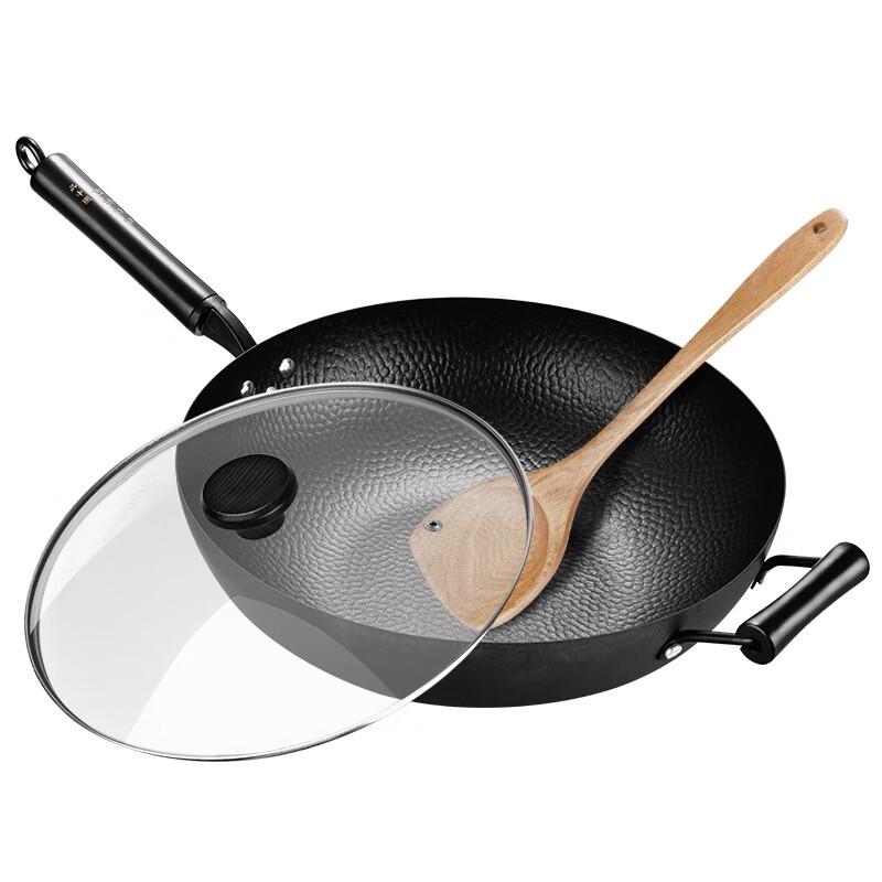 Hanle Non-Coated Forged Iron Wok