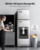 300 Lbs/Day Commercial Ice Maker 180 Lbs Storage Bin Auto Ice Dispensing