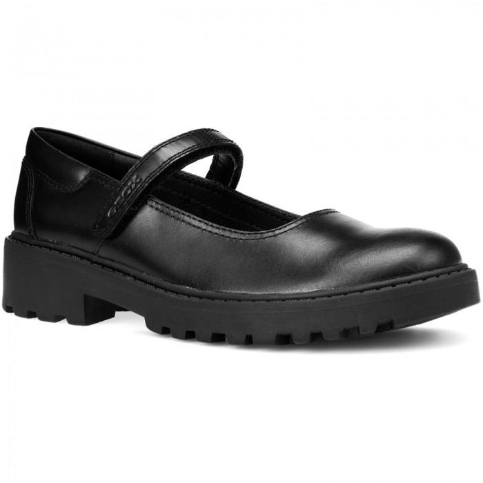 Geox Girls J Casey G. P Leather School Shoes