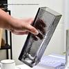 Thickened Square Glass Vase for Fresh Flowers - Elegant Hydroponic Floral Container for Living Room & Dining Table Decor