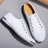 Fashionable men's leather shoes size 2025+48 casual, fashionable, simple, designer breathable classic tight fitting sports shoes