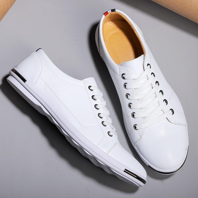 Fashionable men's leather shoes size 2025+48 casual, fashionable, simple, designer breathable classic tight fitting sports shoes