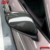 Dry Carbon Fiber Side Mirror Covers for Porsche Taycan 2020-2025, Easy Install