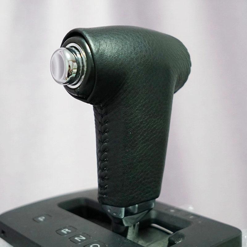 

Нова Накладка на Ручку Перемикання Передач зі Справжньої Шкіри Для Volkswagen Touareg Phaeton 2003 2004 2005 2006 2007 2008 2009 2010 2011 2012 2013 чорний