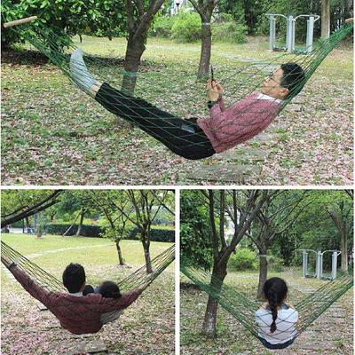 Camping Hammock Houpací sítě Venkovní přenosná síť Hammock tkaná z nylonu