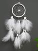 White Dream Catcher Wind Chime Creative Hand-woven Feather Car Pendant Bedroom Garden Outdoor Hanging Ornaments Home Decoration