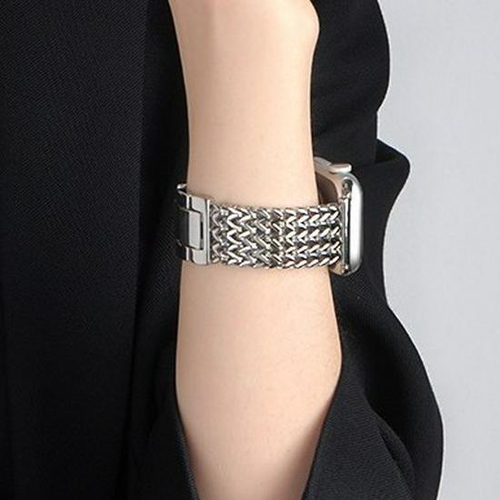 Stainless Steel Love Weaving Watch Band for Apple Watch Ultra/SE