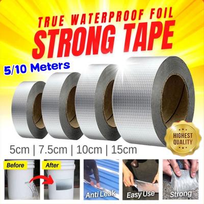 Roof Leakproof Waterproof Tape Aluminium Foil Adhesive Tape Crack Repair Anti-Leakage Pipes Walls Leak Sticker Super Nano Tapes