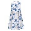 Women's Casual Fashion Breathable V-neck Vest With Pockets Floral Holiday Dress