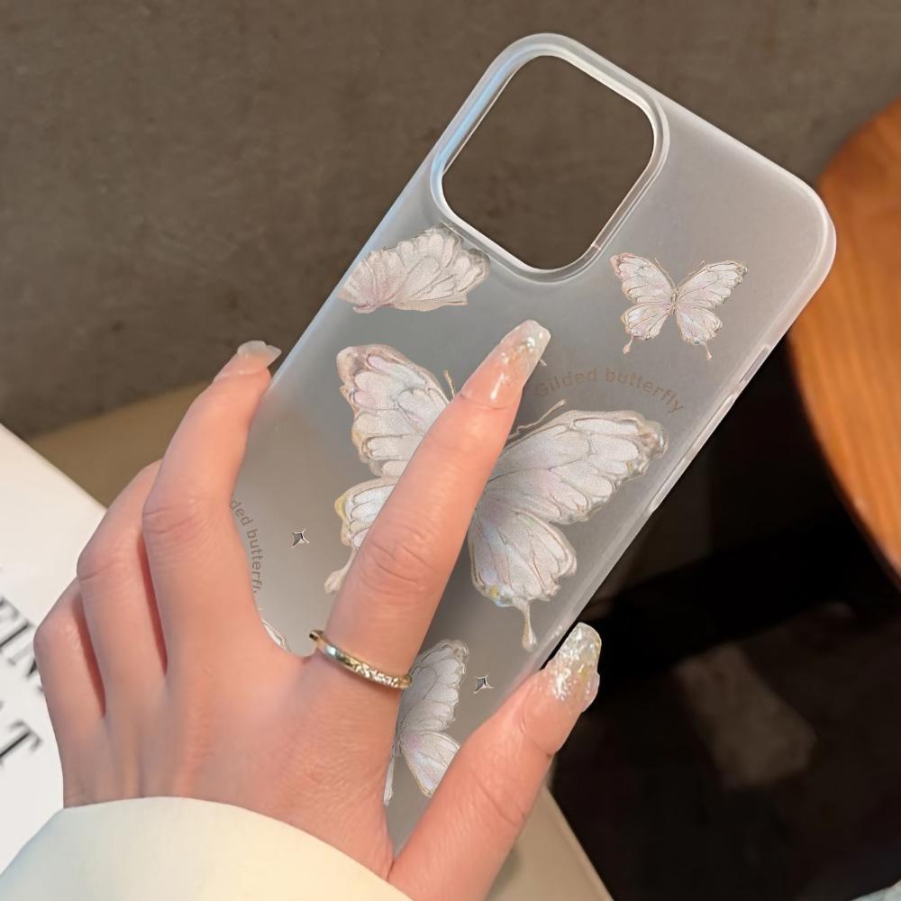 Etui na telefony komórkowe iPhone 11 13 15 Pro Max 12 14 Pro Max Etui iPhone 16 15 Plus 13 Pro 12 Mroźna tekstura Malowane kwiaty z kreskówek