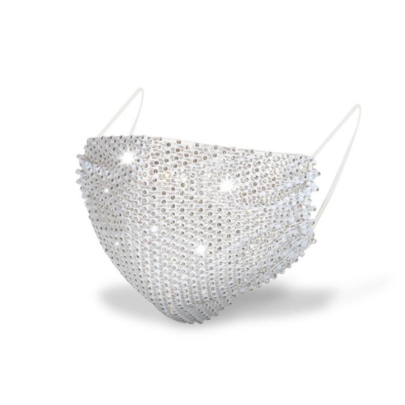 Rhinestone  Cloth  Mask Fashion Sexy Bling Diamond Funny Mask Party Show Costume