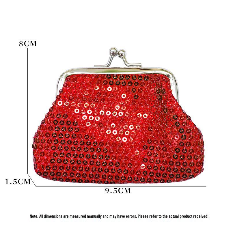 

Sequined Mini Handbag: Cute Storage Purse & Coin Wallet for Kids and Adults