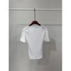 C S In The Room  Free  DiTTo Ribbed Square neCk Puff ShorT Sleeve T ShirT 3Color