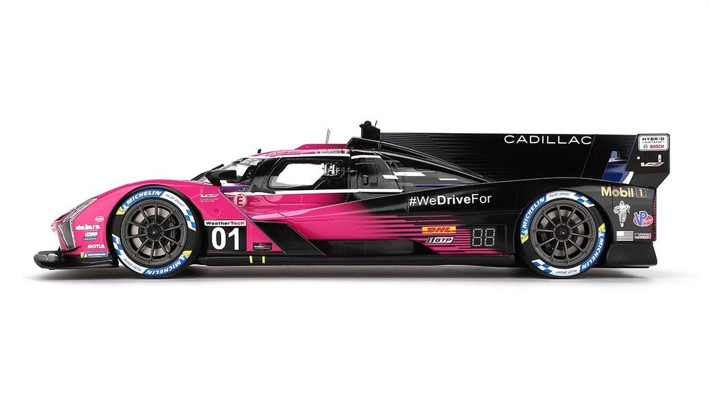 TOP SPEED Scale Cadillac V Series R IMSA Petit Le Mans 2024 Winning Car Cadillac Racing Finished Model TS0611 1/18 #01