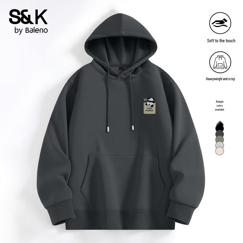 

Baleno Men s S&K Series Fleece Lined Hooded Sweatshirt with JPB Panda Print 3XL