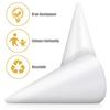 EXCEART Styrofoam Cone, 345mm X 195mm, White, for DIY Handmade Crafts, Colorable, Glueable, and Pinable, Perfect for Parents and Children, Daycare, Cl