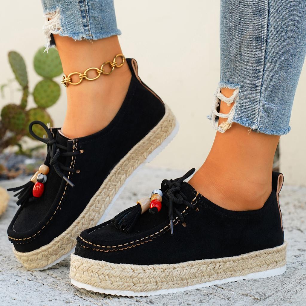 Fashion 2025 Autumn Women Sneakers Slip-On Soft Style Flats Lace Up Casual Comfortable Shoes Anti-slip Outdoor Sneakers Zapatos De Mujer