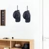 Wall-Mounted Metal Baseball Cap Storage Rack - L-Shaped Iron Wire Hat Holder