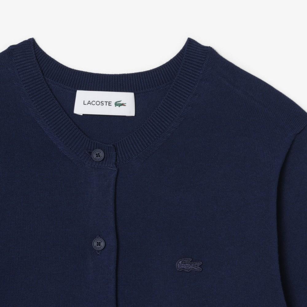 Lacoste Women's Light Cotton Crew Neck Cardigan AF5023-56G166