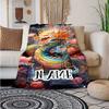 Colorful Dragon Customize Your Name Blanket Warm Comfortable And Soft Blankets Are Suitable For Home Lunch Break Blanket Office Sofa Sofa Gift To