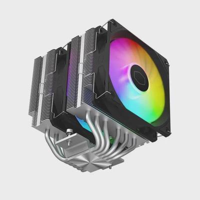 Cool Master T620S ARGB CPU-Kühler mit zwei 12cm PWM-Lüftern und sechs Kupfer-Heatpipes