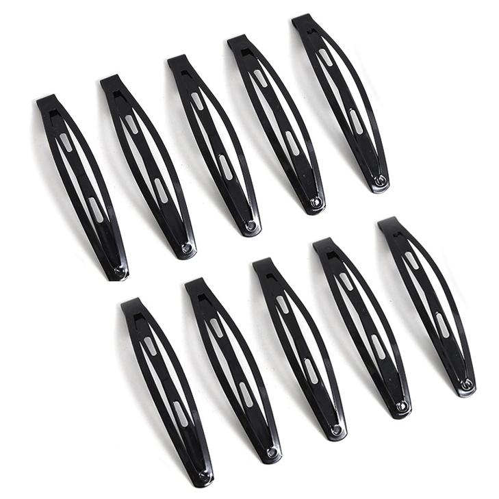 10pcs/lot Black Bobby Pins Wavy Hairpins Fashion Hair Clips Metal Barrettes Wave Hairgrips Fashion Hair Clips for Girl Women