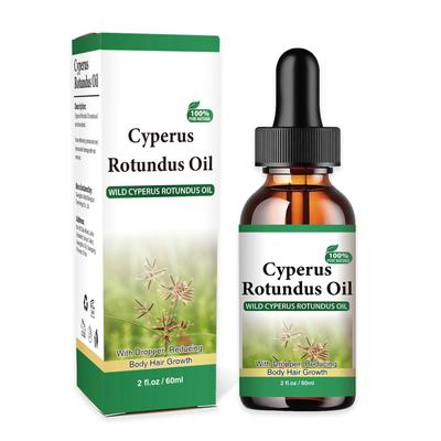 Ulei Cyperus Rotundus pentru îndepărtarea părului, Ulei natural de Cipru, Reduce creșterea părului, Calmează pielea, Ideal pentru bărbați și femei, 60 ml
