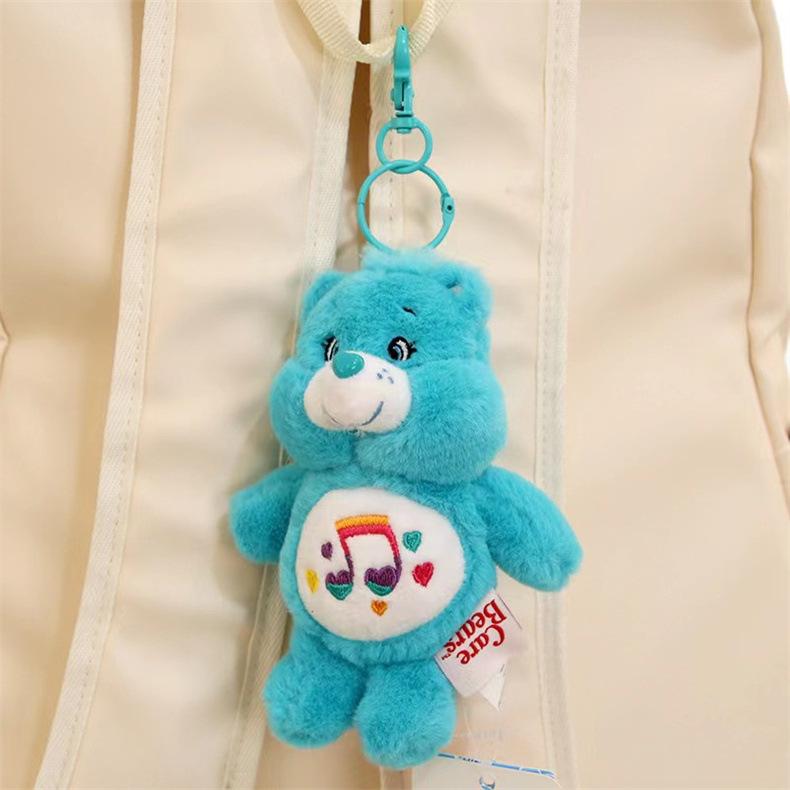 Ciondolo Portachiavi Orso Arcobaleno Anime Kawaii 15cm Peluche Borsa Bambola di Peluche Regalo di Compleanno