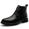 Winter Herren Lederstiefel mit Reißverschlüssen Original Rindsleder Plüsch Super Warm Plus Große Größe 48 49 50 Hohe Qualität